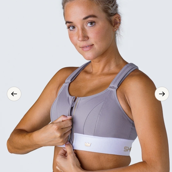 SHEFIT Lavender and White Sports Bra with Gold Logo - Brand New! - Picture 13 of 13